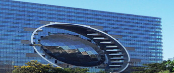 The Capital Tech Park Advertising Agency, Standee Branding in IT Park Food Court, office Lobby